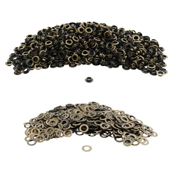 Люверсы металл ⌀_7.3 мм (внутр.), h5.41 мм (внутр.), №5, металл, уп.≈1000 шт, New Star, антик