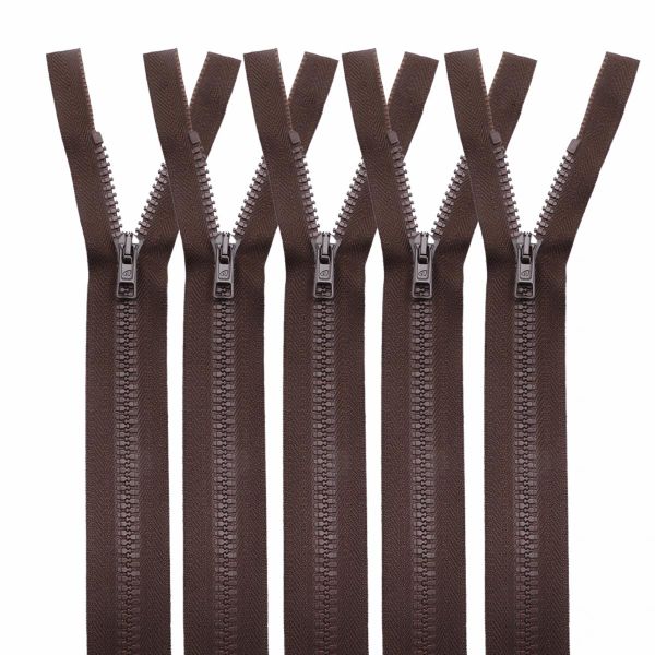 Молния трактор Arta Т6 (6 мм) 1 зам., разъем., 80 см, цв. 066 св.коричневый, уп.5 шт