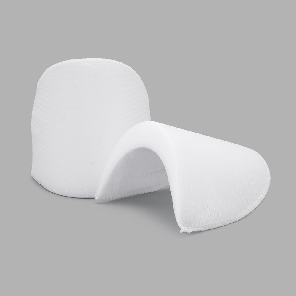 Плечевые накладки (подплечники) втачные твердые 140х210х25 мм, белый, ВТ-25, 50 пар