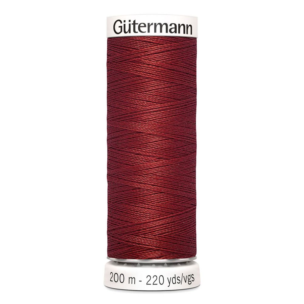 Нитки универсальные Gutermann Sew-all, 200м, 221 красно-терракотовый