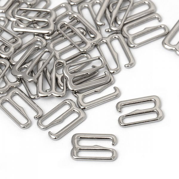 Крючки для купальника металл 10.0 мм, 910.SW цв.никель, уп.100 шт