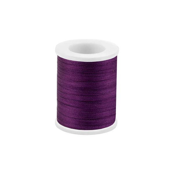 Лента (тесьма) шелковая 2.0 мм / 45.5±0.5 метров, №126 т.фиолетовый, Gamma SR-2