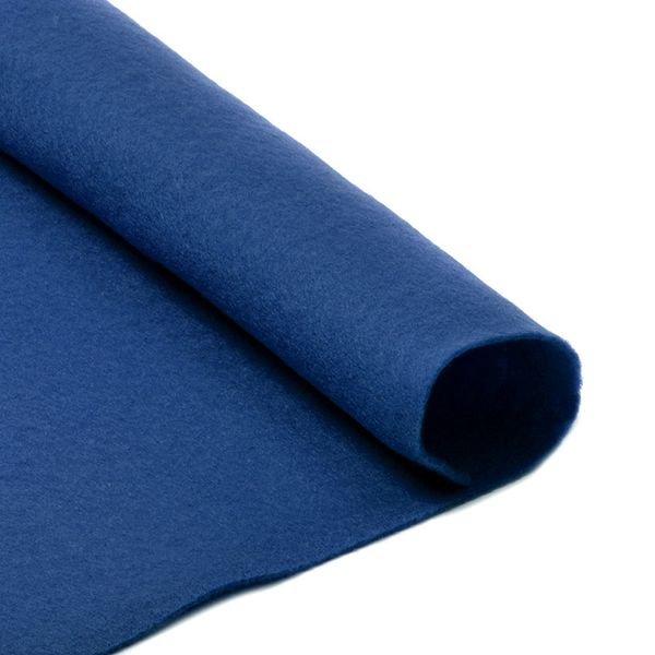 Фетр рулонный жесткий 2.0 мм, 100 см, рул. 10 метров, For Hobby арт.FLT-H3, цв.704 синий