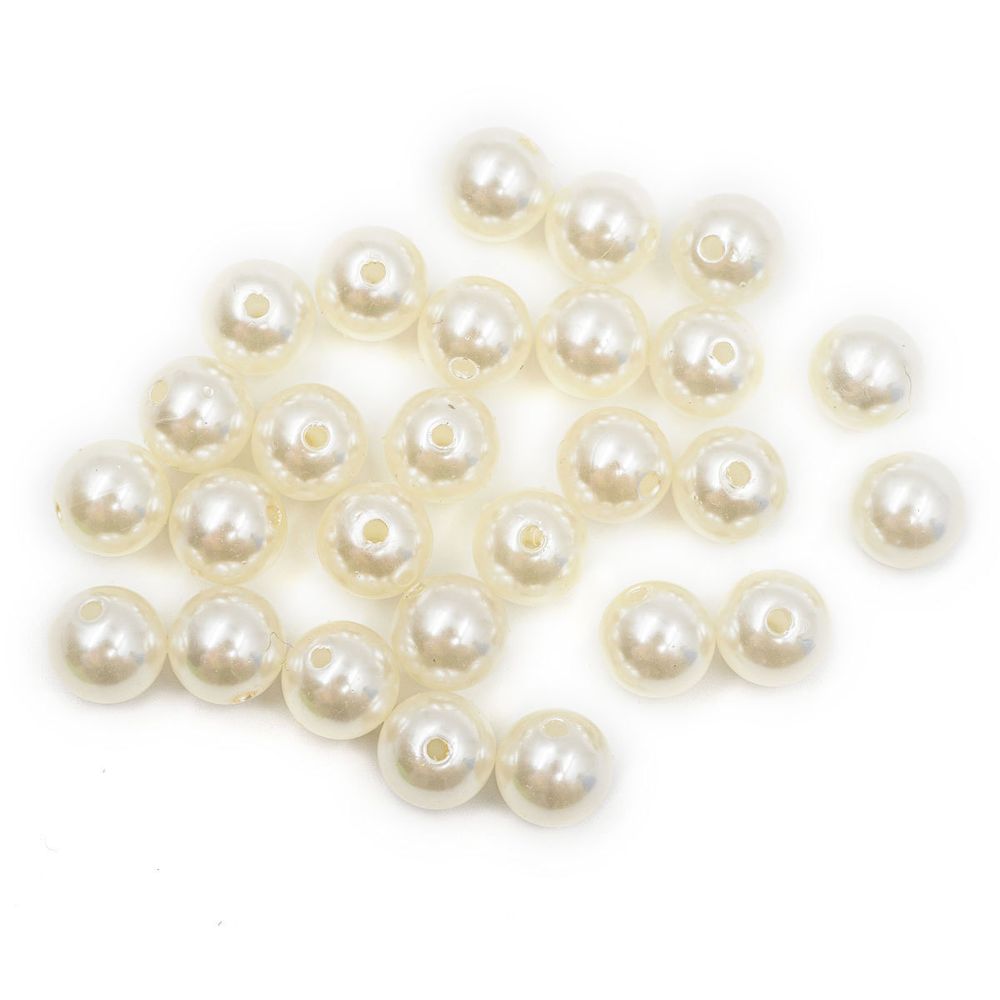 Бусины пластик (жемчуг) ⌀12 мм, 25 г, Astra&Craft, 003 NL телесный