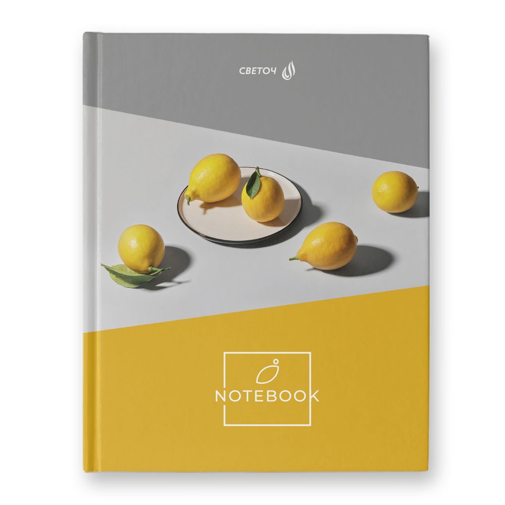 Бизнес-блокнот, глянцевая ламинация, A5+ 80 л. 22 шт, клетка, Солнечный фрукт 000937, Светоч 80ББТ5_4_5_1