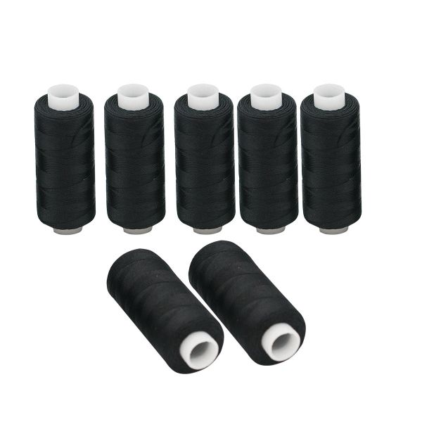 Нитки филаментные 210D/3, 182.9 м, упак. 7 катушек, Астра, 9020 черный