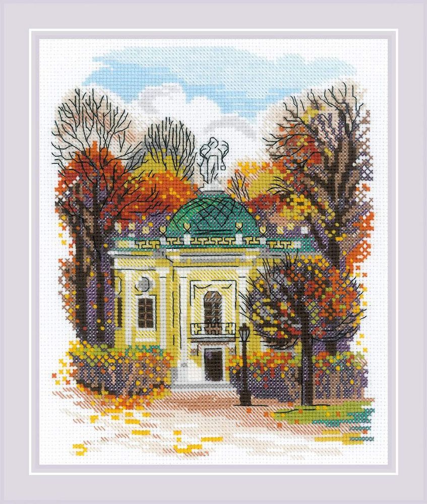 Набор для вышивания нитками Риолис, Усадьба Кусково. Эрмитаж 18х22 см