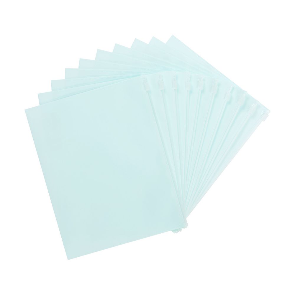 Папка-конверт на ZIP-молнии A5+ 180 мкм диагональ, 10 шт, бирюзовый EC211040019, Expert Complete EC211040019