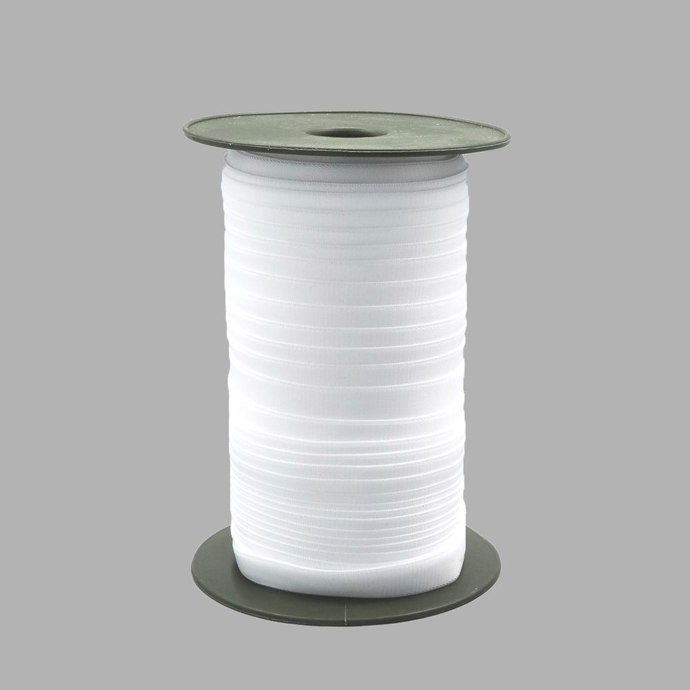 Резинка бельевая (бретелечная) матовая 15.0 мм / 50 метров, белый