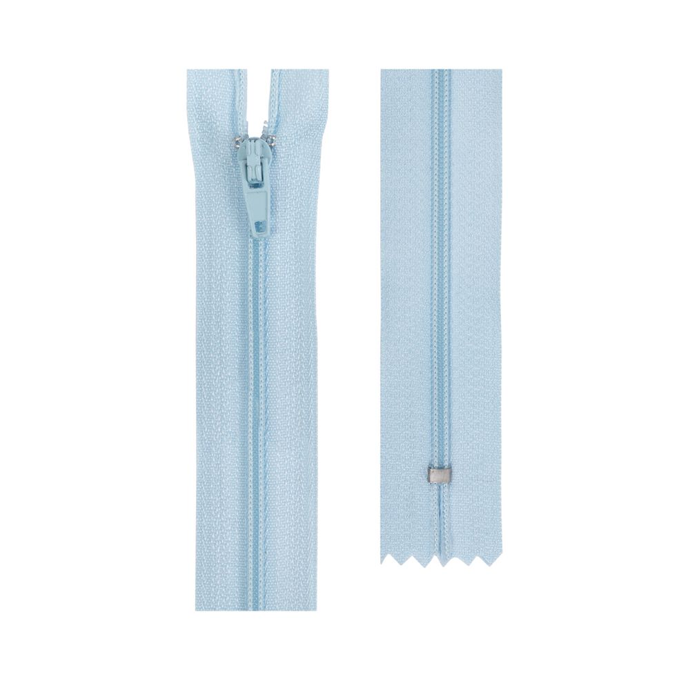 Молния спираль (витая) Т3 (3 мм) 1 зам., н/раз., 18 см, автомат, 177 св.голубой, G003A Gamma, 10 шт Молния спираль (витая) Т3 (3 мм) 1 зам., н/раз., 18 см, автомат, 177 св.голубой, G003A Gamma, 10 шт