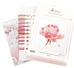 Набор для вышивания нитками Алиса, Акварельные розы. Розовая изысканная 26х24см