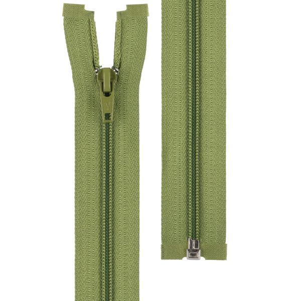 Молния спираль (витая) Т5 (5 мм) 1 зам., разъем., 65 см, 228 т.оливковый, G105 Gamma, 10 шт