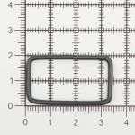 Рамка прямоугольная металл 31х15х2 мм, оксид, 100 шт