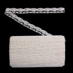 Кружево вязаное (тесьма) хлопковое 20 мм / 9.14 метров, неотбеленный