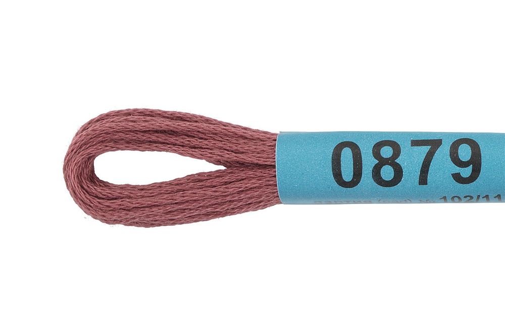 Мулине Gamma 100% хлопок, цв.0879 розово-коричневый, 24 мотка по 8 метров