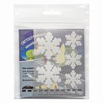 Набор светоотражающих наклеек на одежду Снежинки