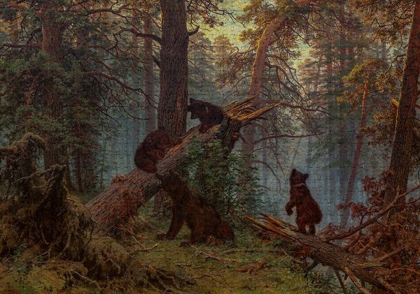 Пазл. Третьяковская галерея 1000 элементов, Шишкин И.И. Утро в сосновом лесу. 1889, Фрея GTG-PZL-1000/01