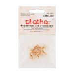 Зажим для узла 7 мм, 50 шт (5х10 шт), 02 под золото, Zlatka FMK-J02