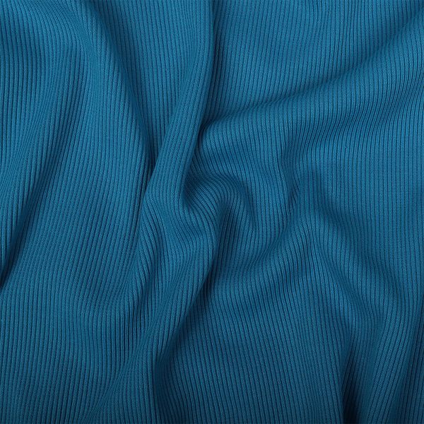 Кашкорсе с лайкрой пенье 400 г/м², 60+60 см / 15 метров, КАШ.400.17-4432.15, бирюза