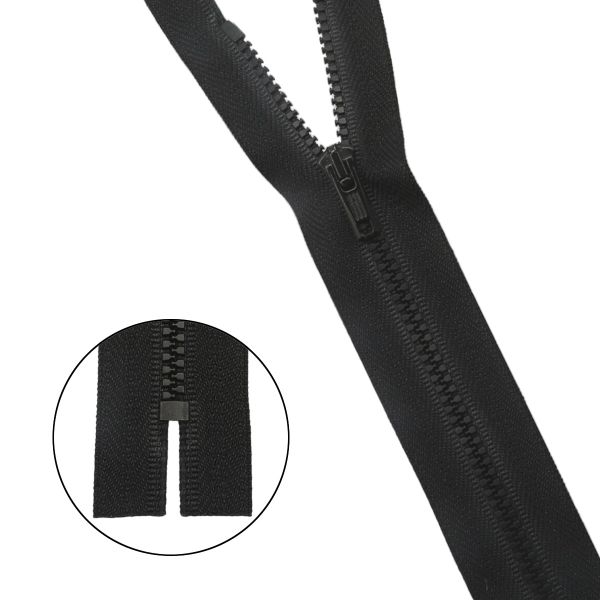 Молния трактор Arta Т5 (4.5 мм) 1 зам., разъем., 50 см, цв. 077 черный, уп.5 шт