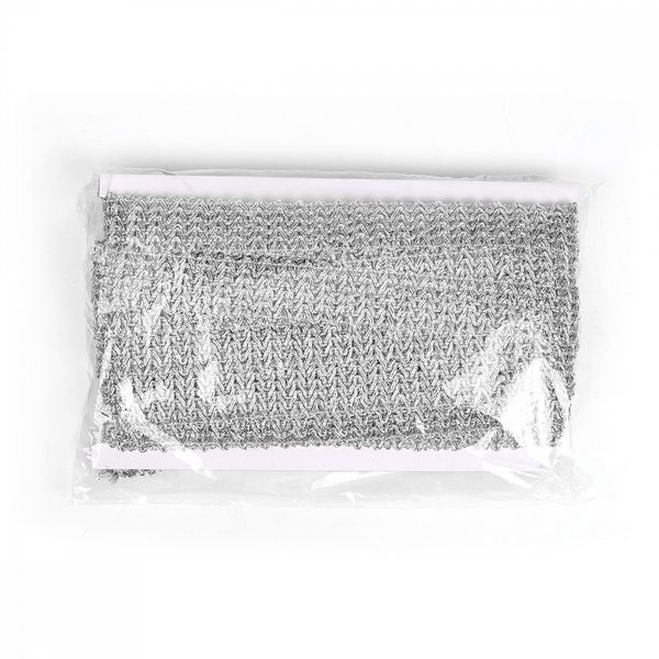 Тесьма отделочная 30 мм, 13-15932 цв.серебро уп.13.71м