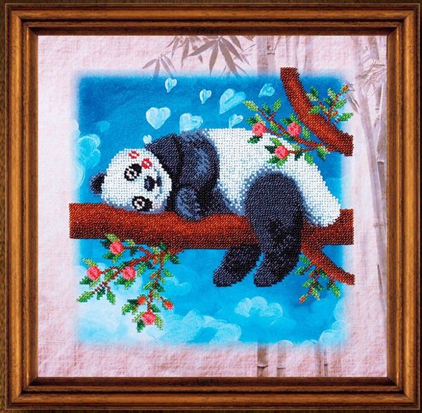 Набор для вышивания бисером Магия канвы, Думаю о тебе 27х27 см