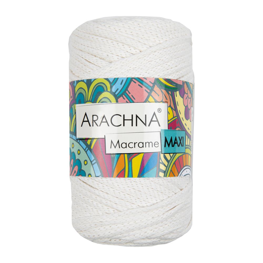 Пряжа Arachna Macrame Maxi / уп.4 мот. по 250г, 80м, 24 натуральный