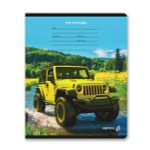 Тетрадь ученическая школьная, выборочный лак, A5 12 л. на скобе 65 г/м², белизна 100% 25 шт линия, 01442 Покорители бездорожья, Светоч Т179