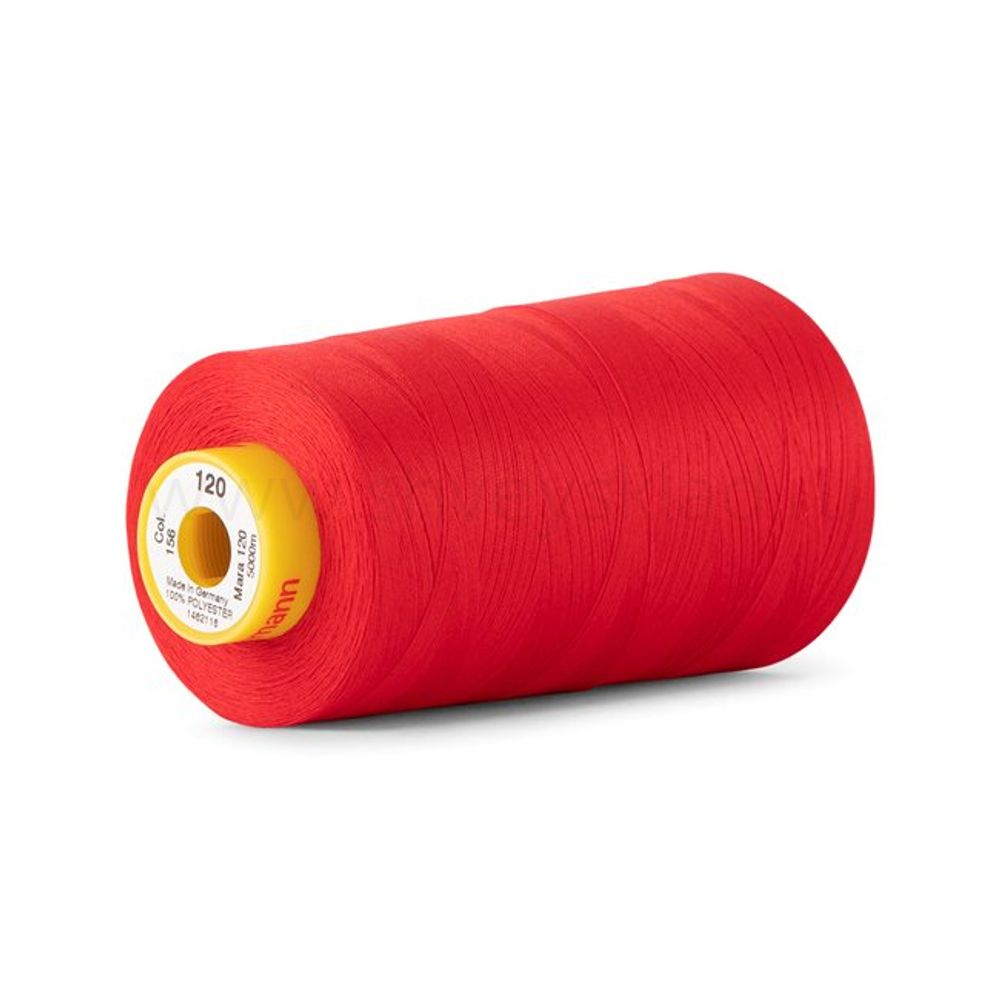Нитка универсальная Gutermann Mara 120/2, 5000 м, 700185, 156 красный, 1 катушка