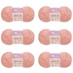 Пряжа Люблю вязать Фитнес 200 / уп.6 мот. по 50 г, 200 м, 117 пыльная роза