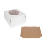 Кондитерская коробка для торта с 1 окном 30х30х19 см, S-Chief BFC-004