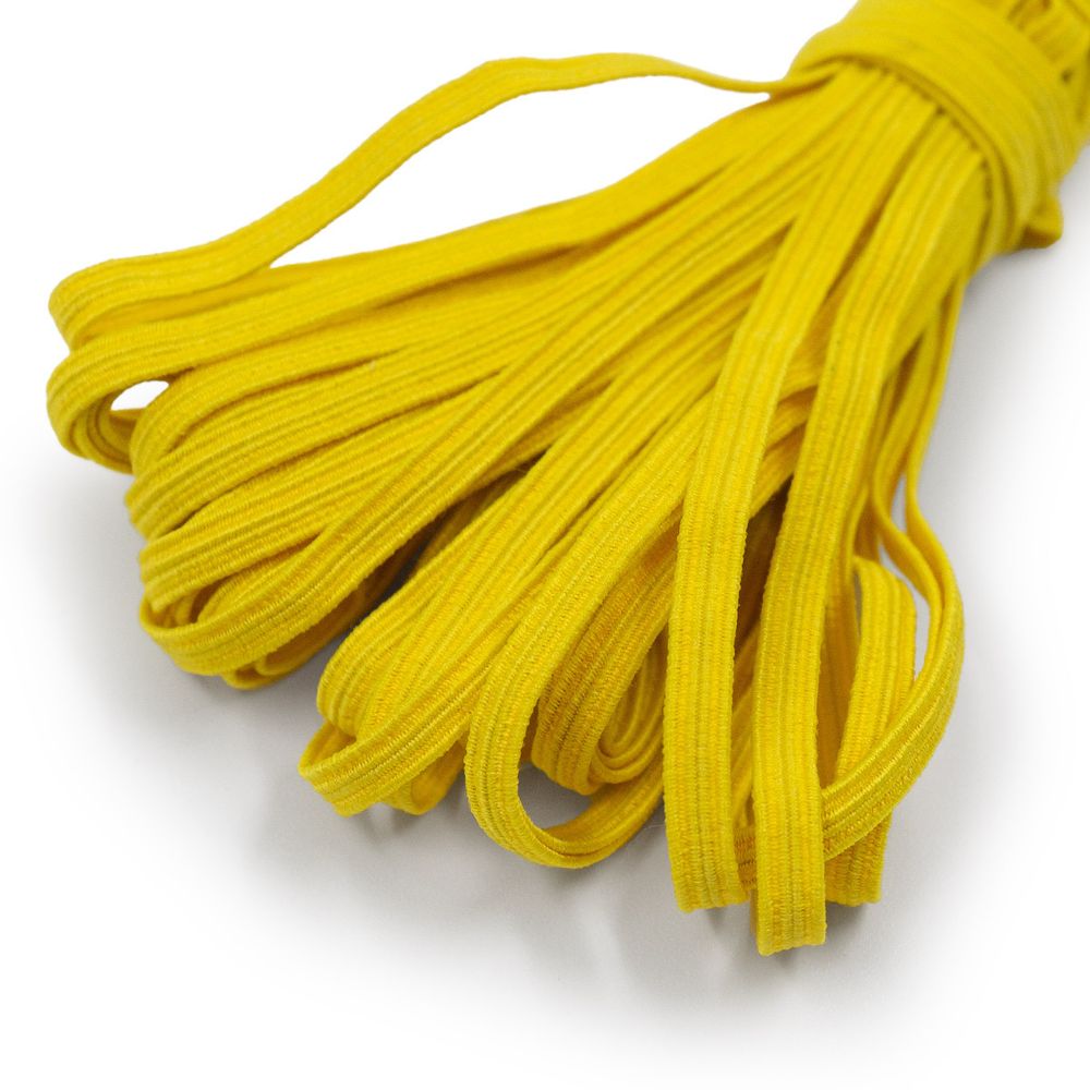 Резинка бельевая (стандартная) 4.0 мм / 10 метров, р.9074, желтый, С3560Г17