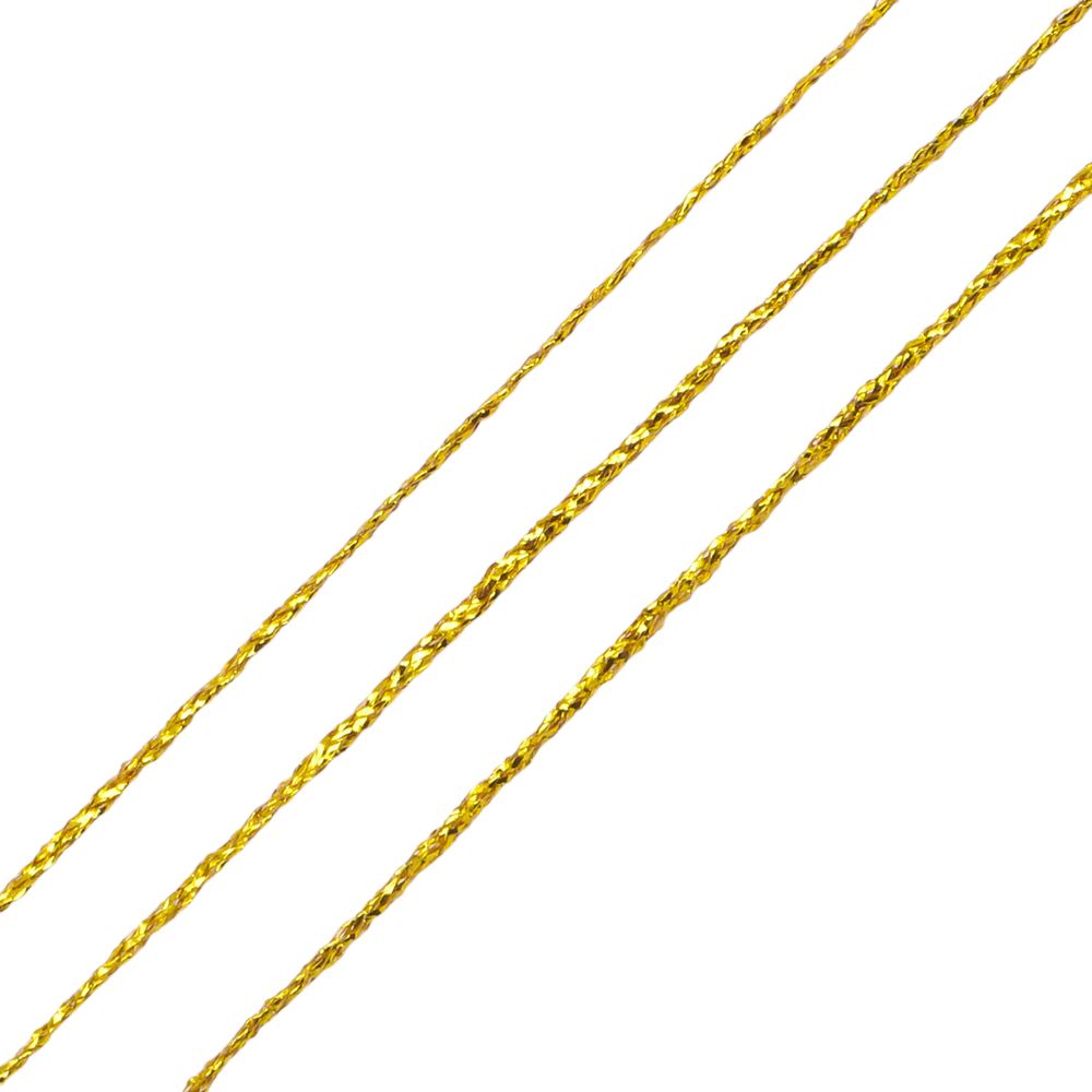 Шнур металлизированный 1.0 мм / 30 метров, золото