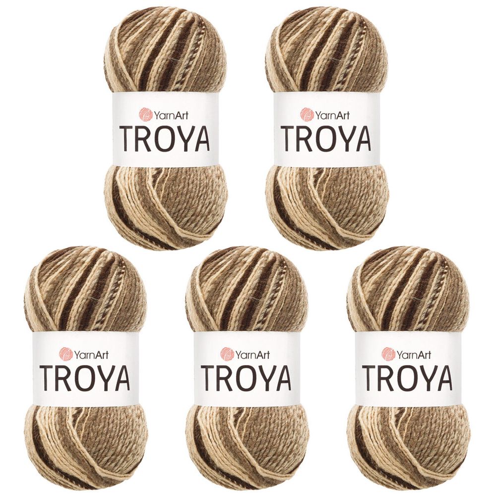 Пряжа YarnArt (ЯрнАрт) Troya / уп.5 мот. по 100 г, 250 м, 2103 секционный