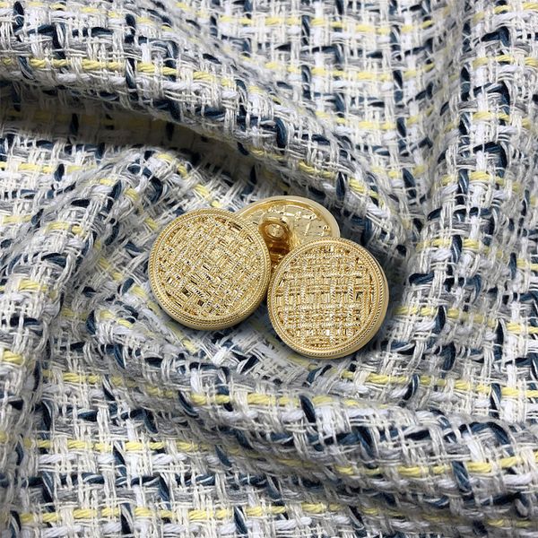 Пуговицы на ножке металлические 24L=15мм, С-MP06 цв.золото, 5 шт