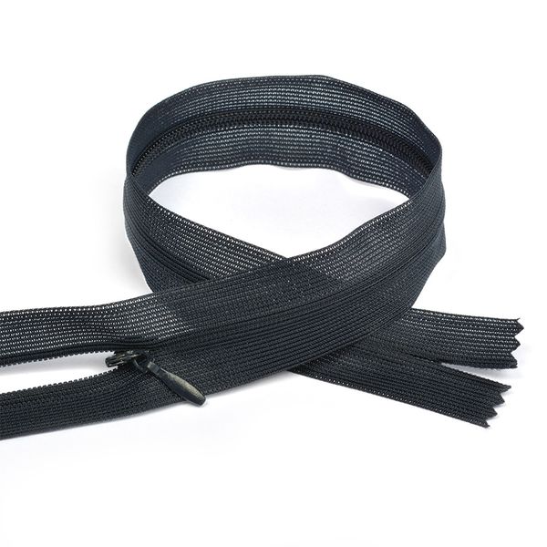 Молния потайная (скрытая) Т3 (3 мм) 1 зам., н/раз., 60 см, цв.S071 т.синий уп.50 шт