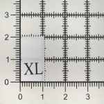 Этикетка-размерник, белый, 10х20 мм, 100 шт, XL