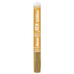 Маркер для ткани Darwi TEX Glitter, 2мм, с блестками, 050 золотой