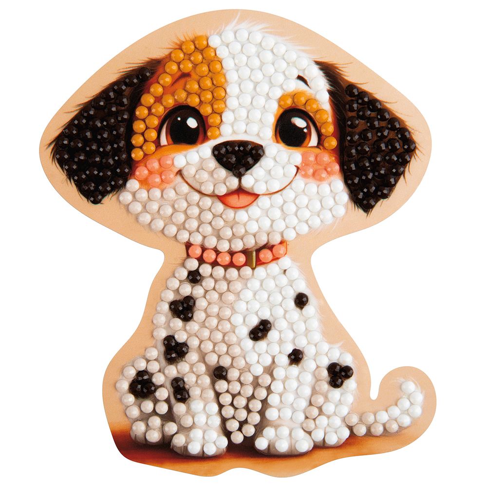 Кристальная (алмазная) мозаика Фрея ALVM-130, магнит, Щенок, 8.5х10 см