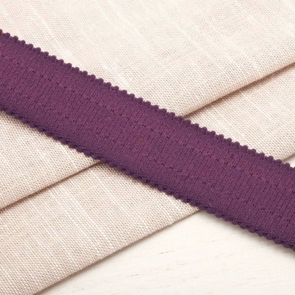 Резинка бельевая (бретелечная) 25.0 мм / 25 метров, 76-90 сливовое вино