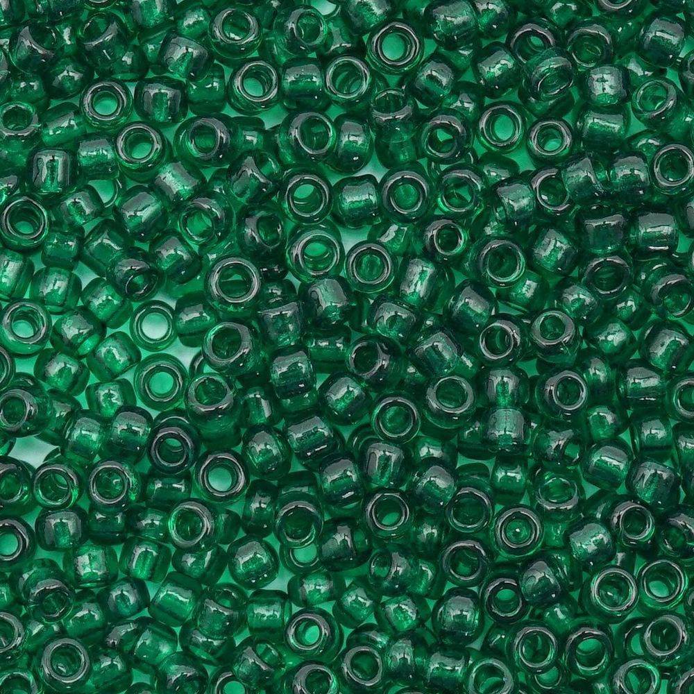 Бисер Astra&Craft 11/0 (2.1 мм), 200 г (10х20 г), цв. 23А-3 т.зеленый прозрачный с цветным центром