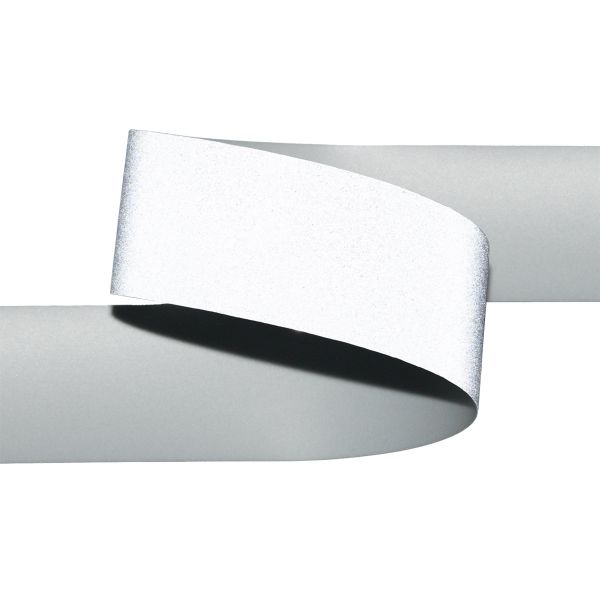 Лента светоотражающая (катафотная) термоклеевая [cpl:420], 25 мм / 50 метров, 100% полиуретан, серебро, Gamma TG9400