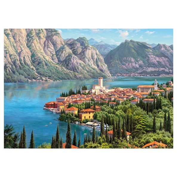 Пазл. Премиальная коллекция 2000 элементов, TOP-PZL-2000/02 Городок у моря, Фрея