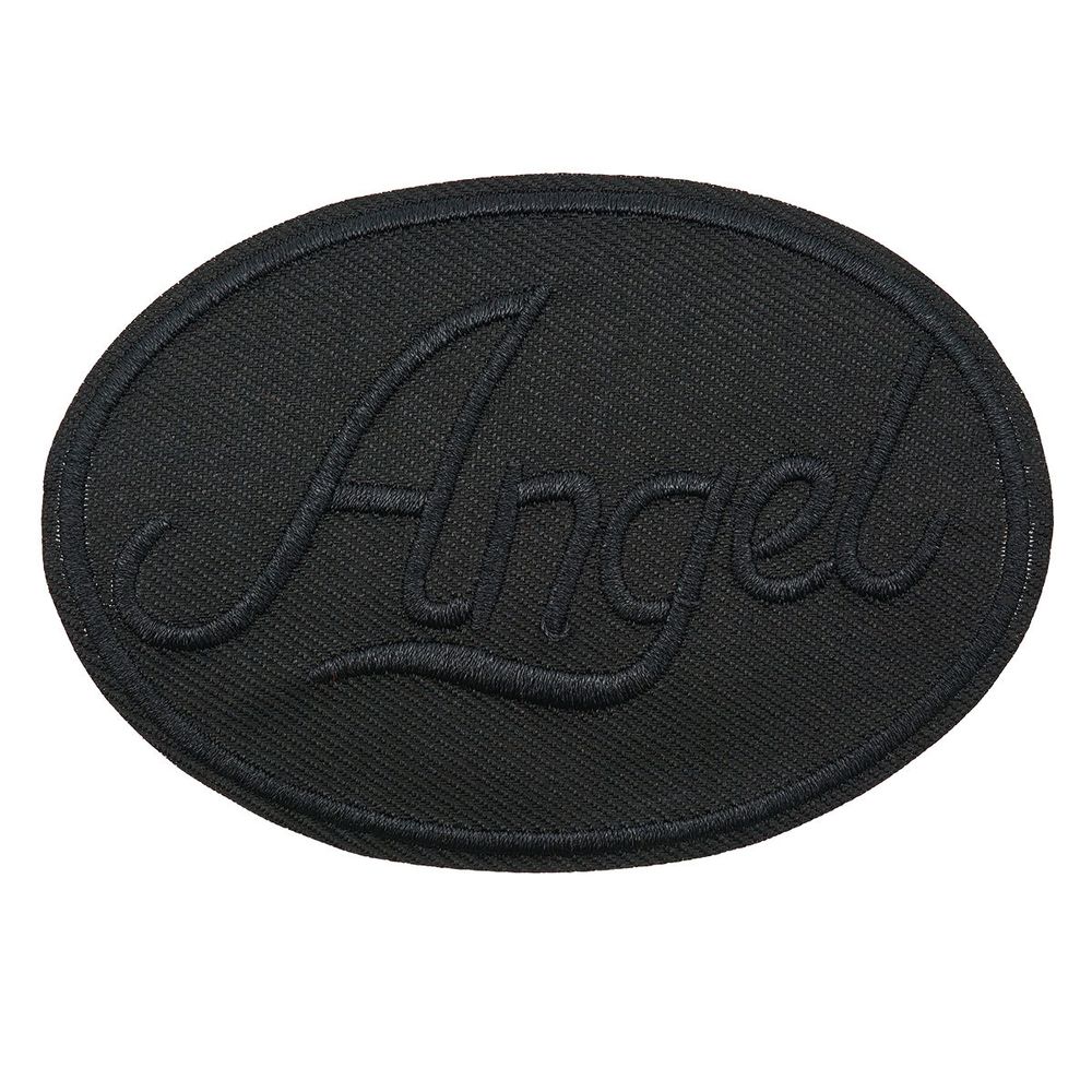 Термоаппликация круг ANGEL black 93х67мм (Black (черный)), 2 шт, LA559