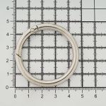 Карабин металл кольцо 38.0 мм (50х50 мм), никель, 5 шт