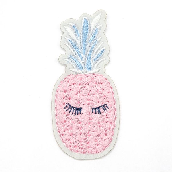 Термоаппликация Ананасик, розовый 6,7х3,2см, Hobby&Pro
