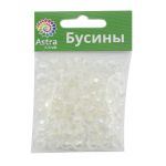 Бусины акрил ⌀8 мм, 25 г, Astra&Craft, 1AB
