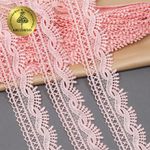 Кружево гипюр (плетёное) 40 мм, цв.6 бл.розовый уп. 9 м, Kruzhevo