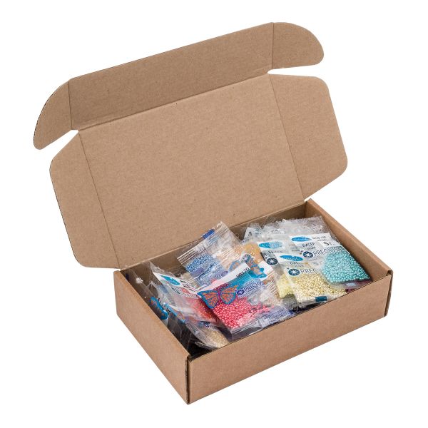 Бисер (набор) непрозрачный, размер 10/0, 50 цветов, 250 г (50 штук по 5 г), Preciosa