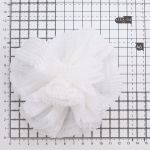 Бант декоративный ⌀11 см, уп., 10 шт, белый, С403